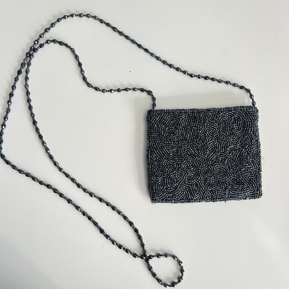 Moyna Beaded‎ Small Vintage Evening Crossbody Purse Bag euro summer sardine girl